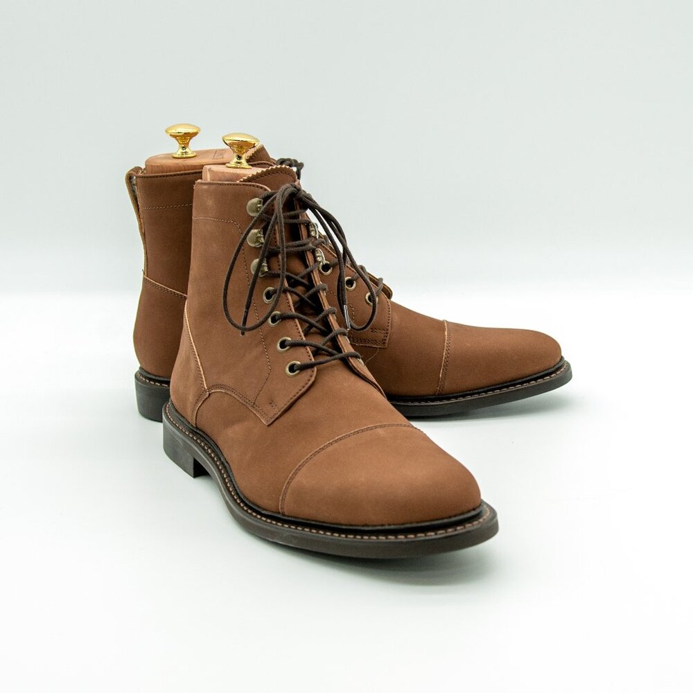 Herring Caldbeck Goodyear-welted Boots / Brown Nubuck / Men's 9 US (8 UK)